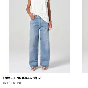Agolde Low Slung Baggy Jeans